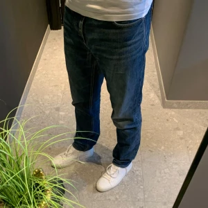 Blå raka jeans Ray Straight - Säljer ett par klassiska blå jeans i modellen Ray Straight. Jeansen har normal passform med raka ben och femficksdesign. Perfekta för dig som gillar en tidlös stil och vill ha ett par jeans som funkar till det mesta. Ray Straight FIT. Size 30:34
