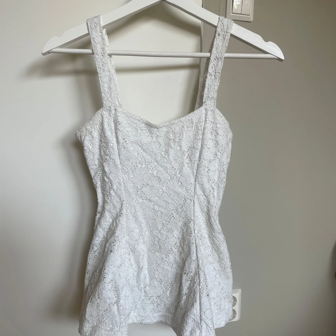 Cubus vit spets topp / linne