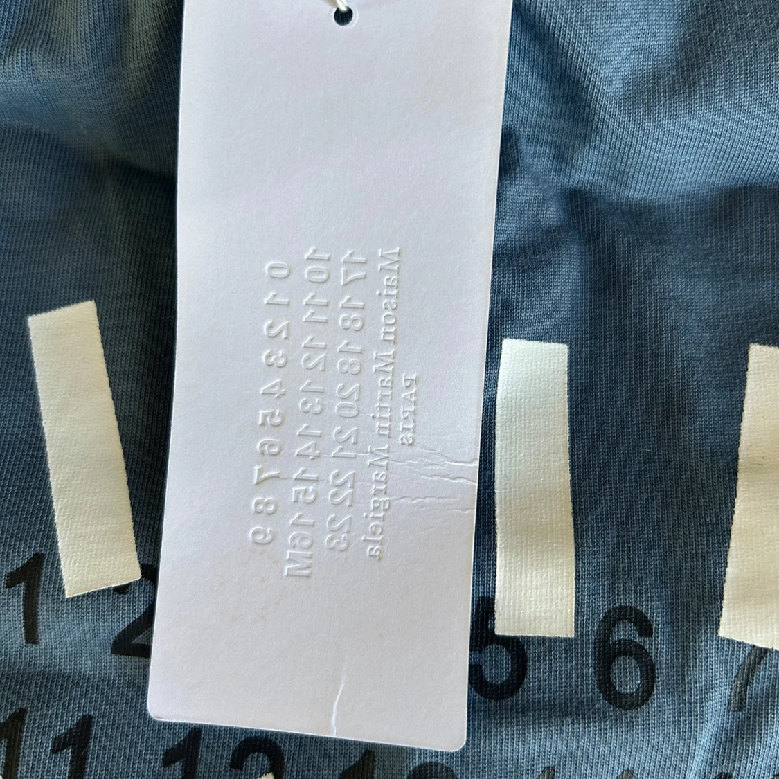 Blå Maison Margiela t-shirt med print - 2