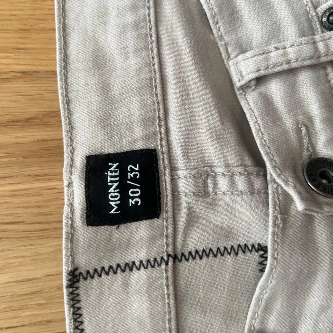 Beige jeans monten - 1