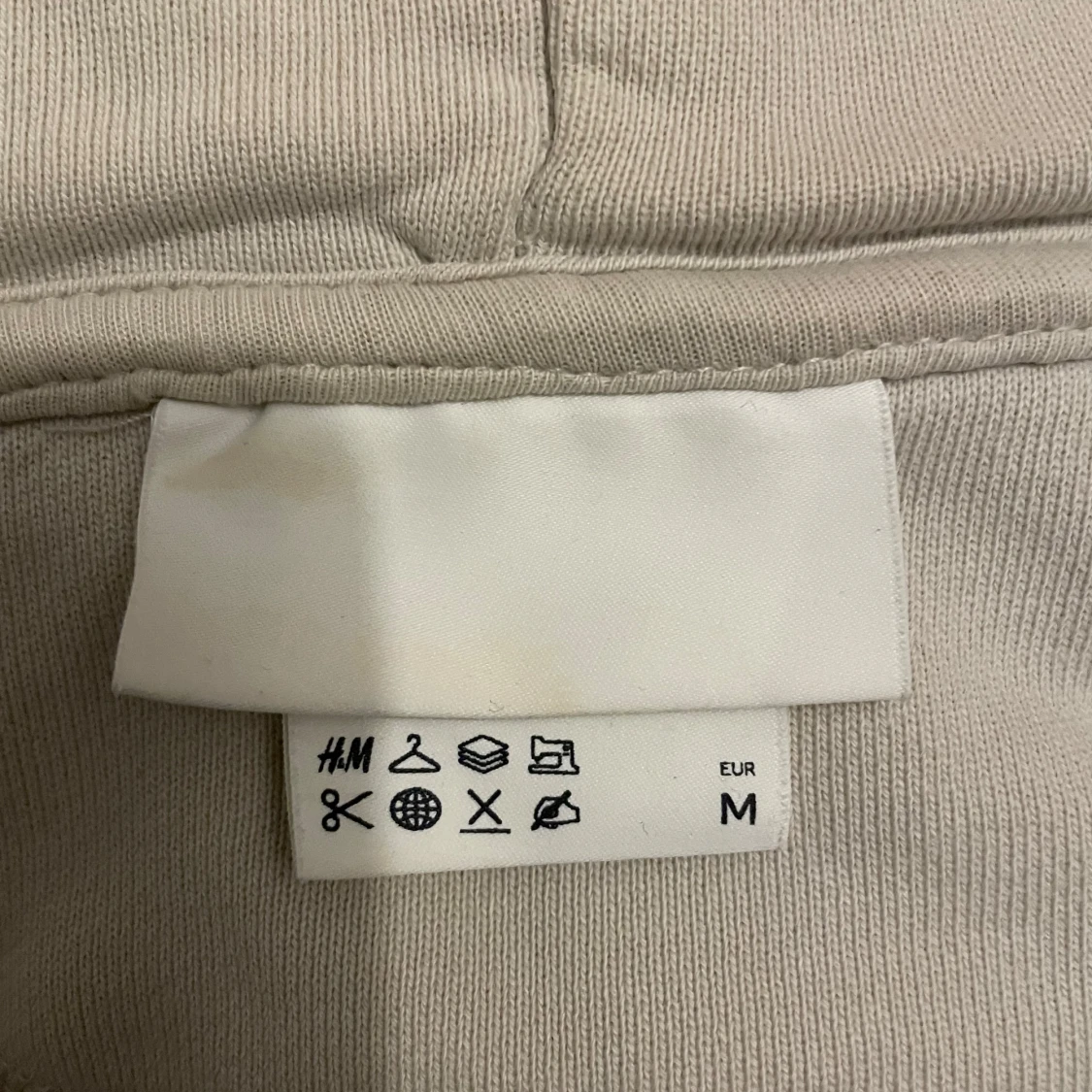 Beige hoodie med dragkedja från H&M - 2