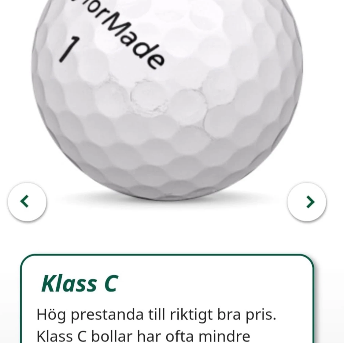 Klass C Golfbollar - 1