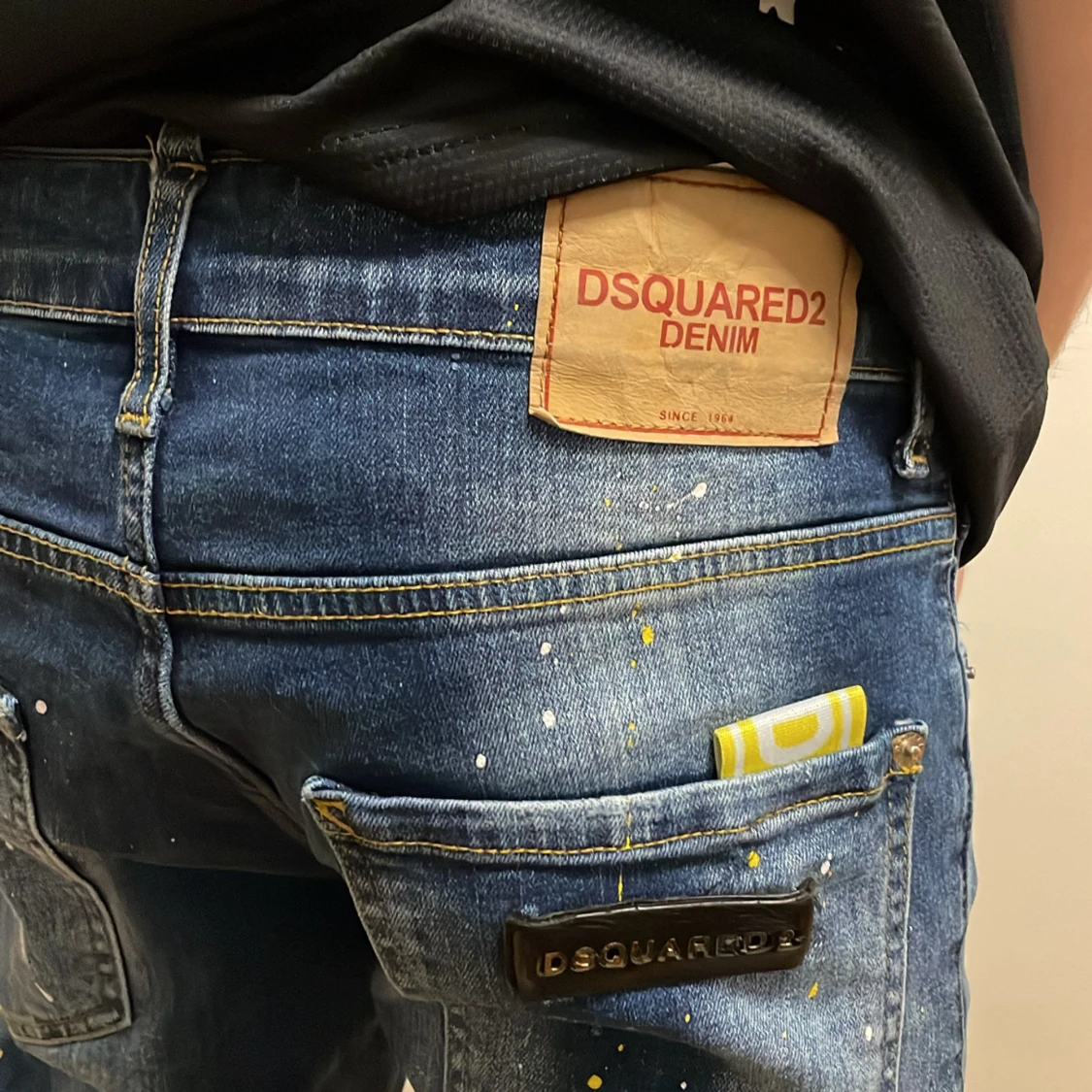 Dsquared2 blå jeans med slitningar - 2