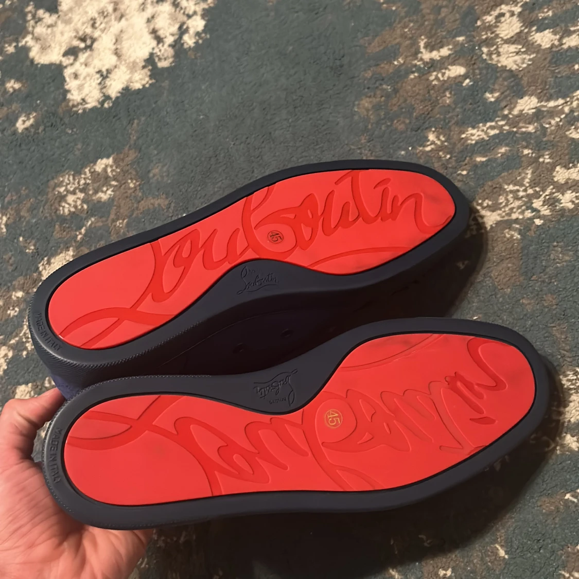 Mörkblå Christian Louboutin sneakers - 2