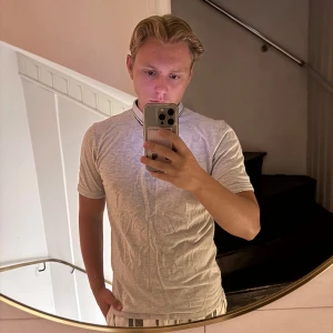 Ljusgrå t-shirt från Bruun & Stengade - Säljer en stilren ljusgrå t-shirt från Bruun & Stengade i storlek L. T-shirten har klassisk passform med korta ärmar och rund hals. Materialet är mjukt och lätt bomull, perfekt för varma dagar. Enkel design utan mönster eller detaljer.