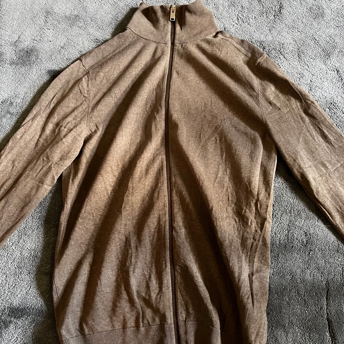 Beige kofta med dragkedja Selected Homme