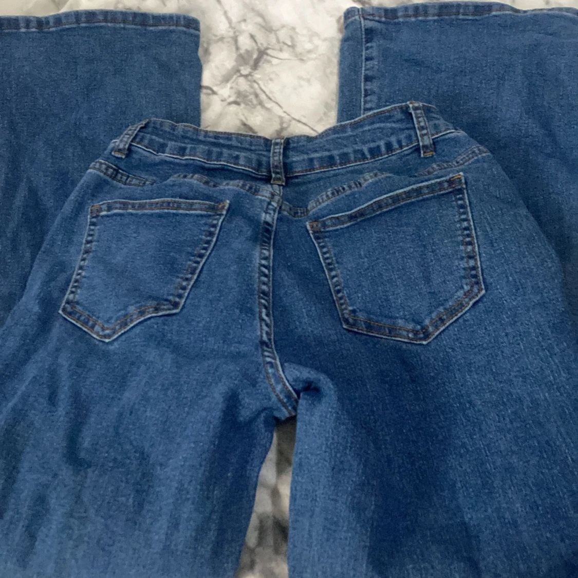 Blå flared jeans från Dazy, S - 1