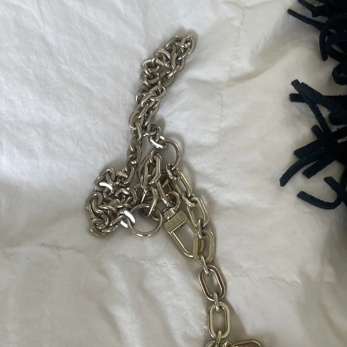 Blå fransad axelväska från Maje - 1