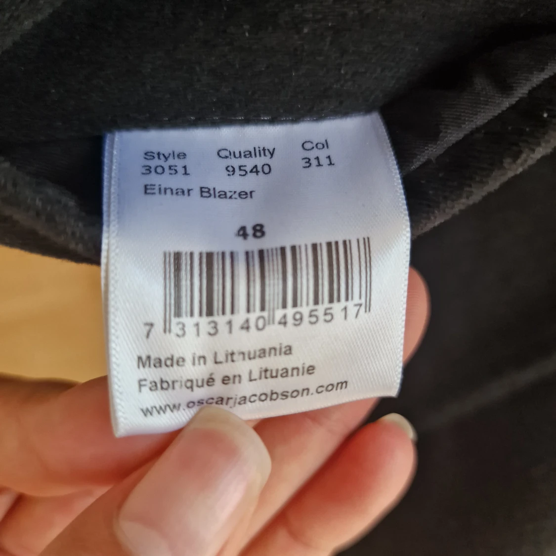 Svart kavaj från Oscar Jacobson - 4