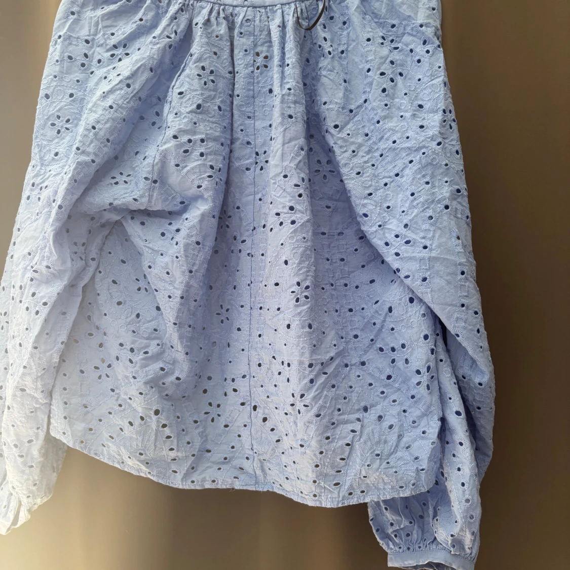 Mönstrad blå blus - 3