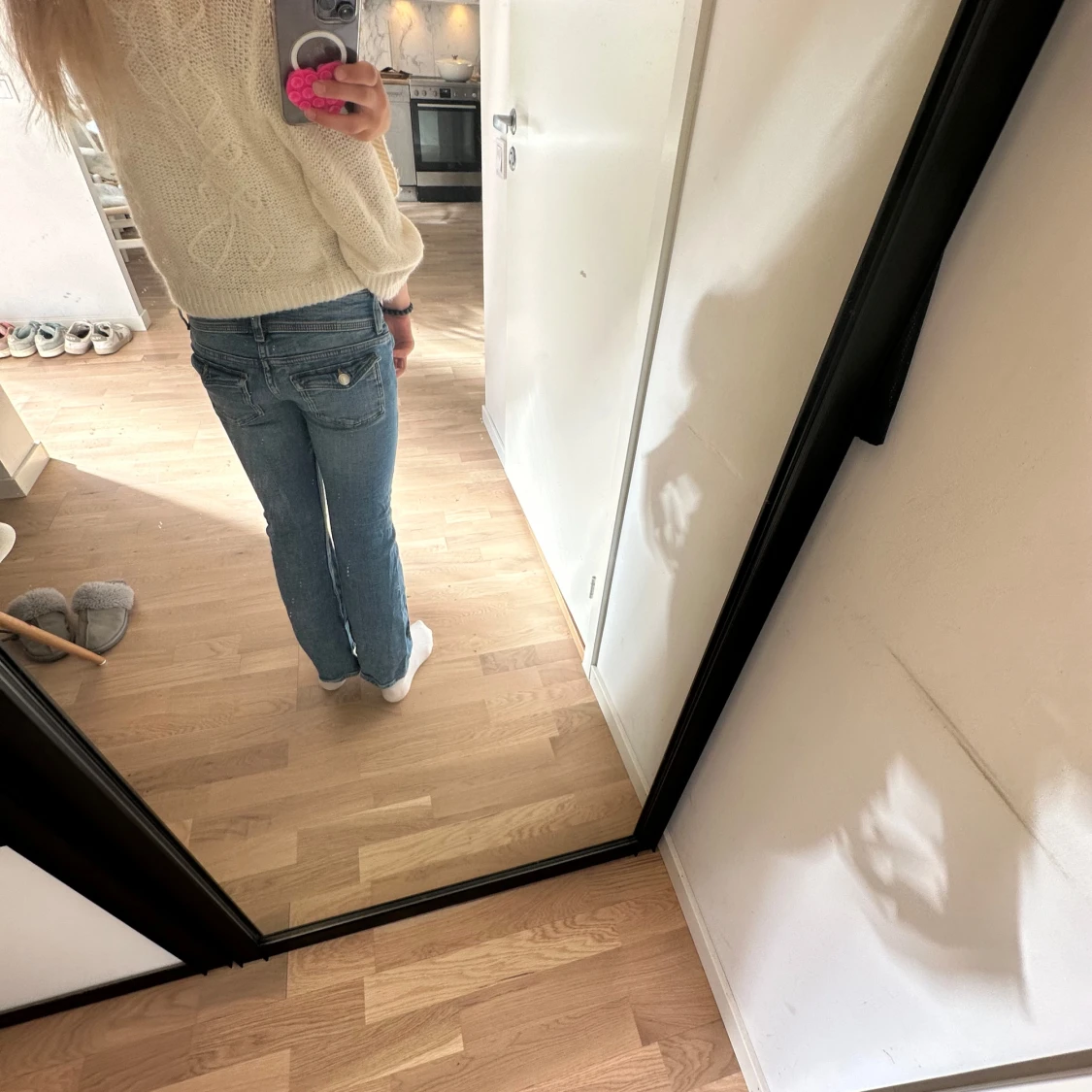 Blå jeans från Gina Tricot, strl 146 - 1