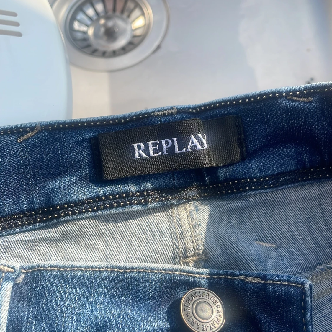 Replay blå jeans, midja 31 längd 34 - 1