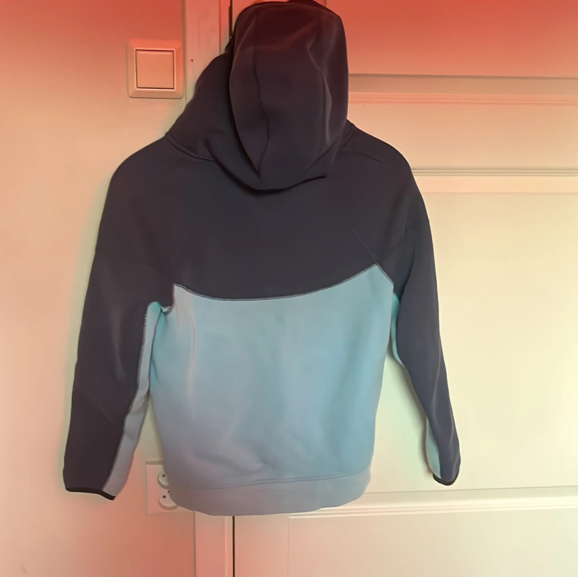 Nike blå vindjacka med huva XL - 3