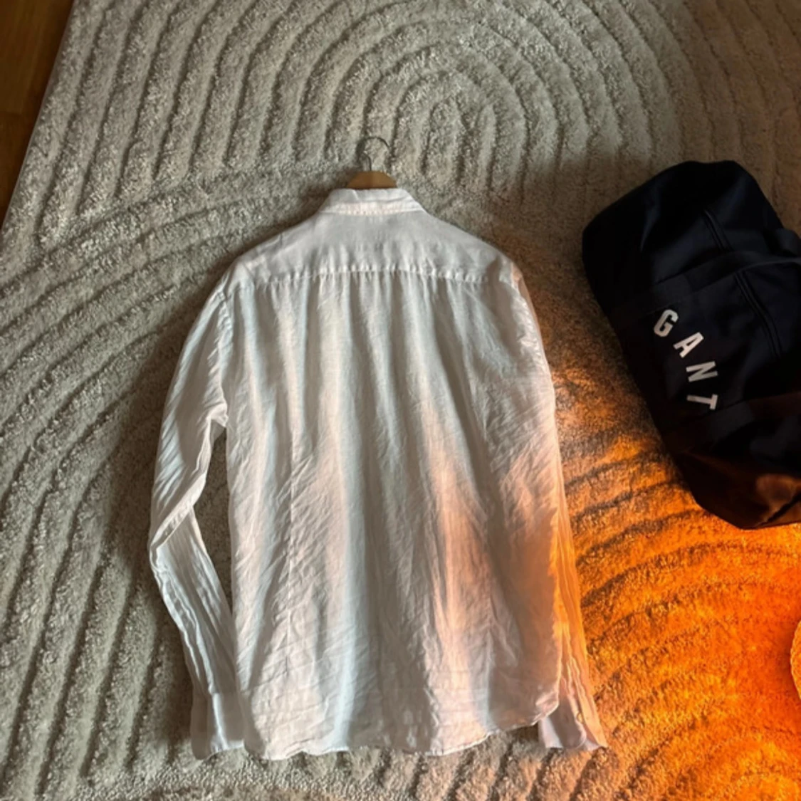 Vit linneskjorta från Riley slim fit - 2