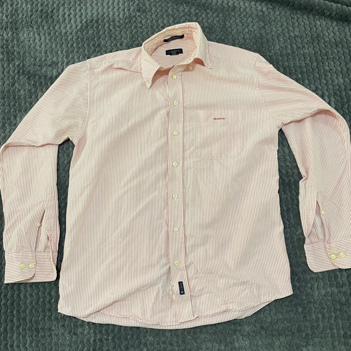 Rosa och vit randig skjorta Gant - 3