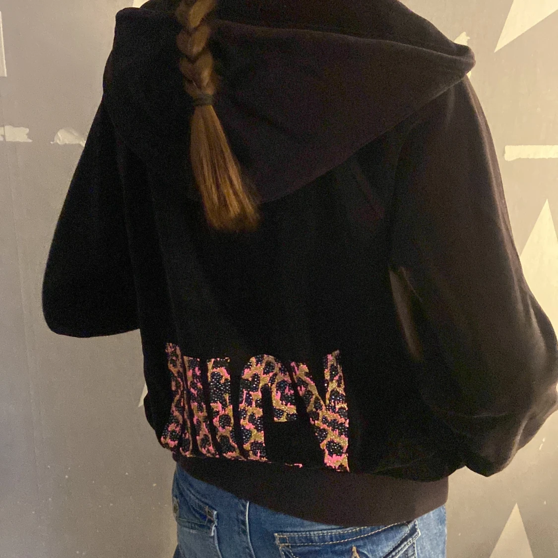 Svart sip-up hoodie Juicy Couture S - 1