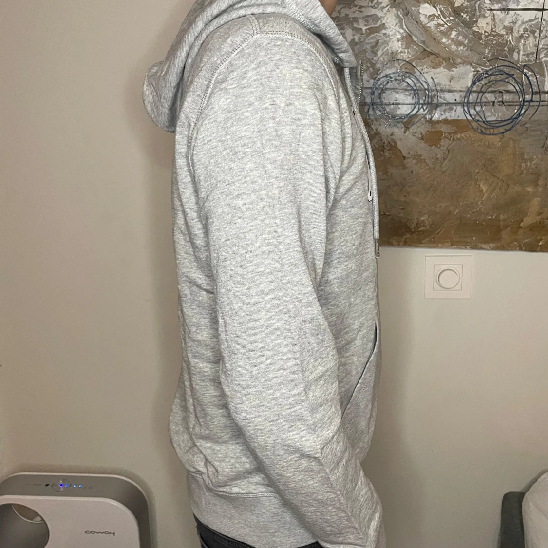 Grå hoodie ifrån Revenite  - 1