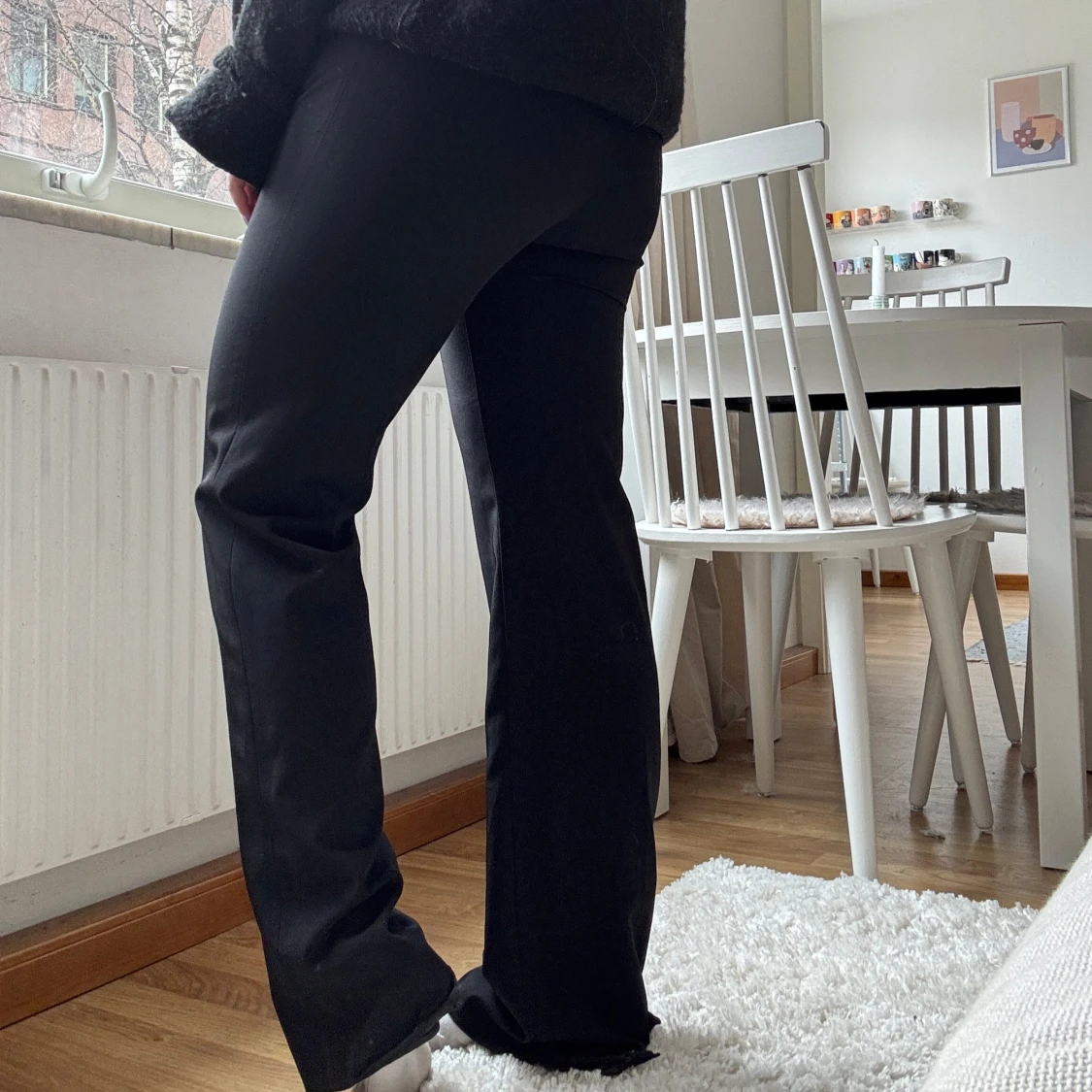 Svarta kostymbyxor med raka ben - 2