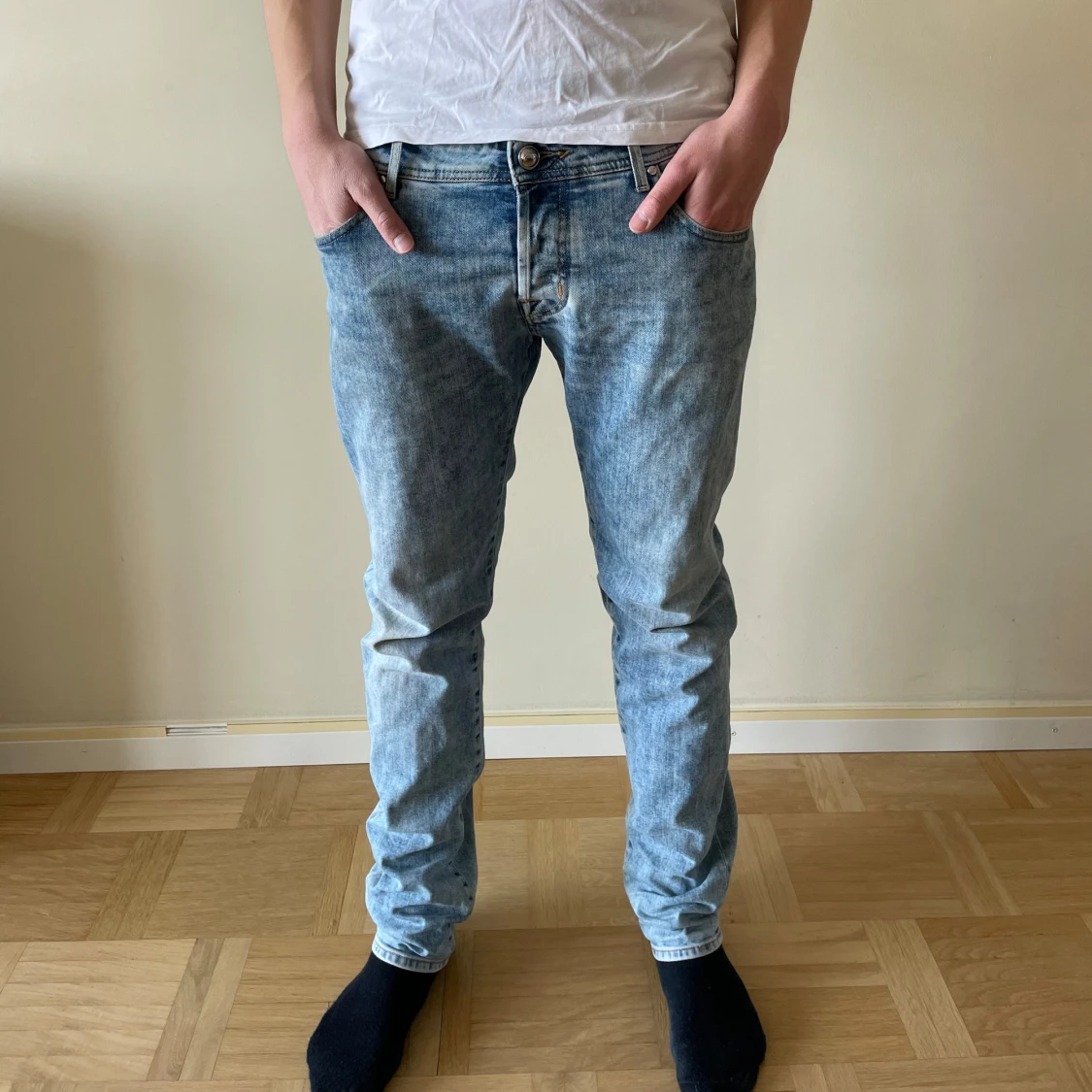 Ljusblå jeansbyxor från Jacob Cohen - 3