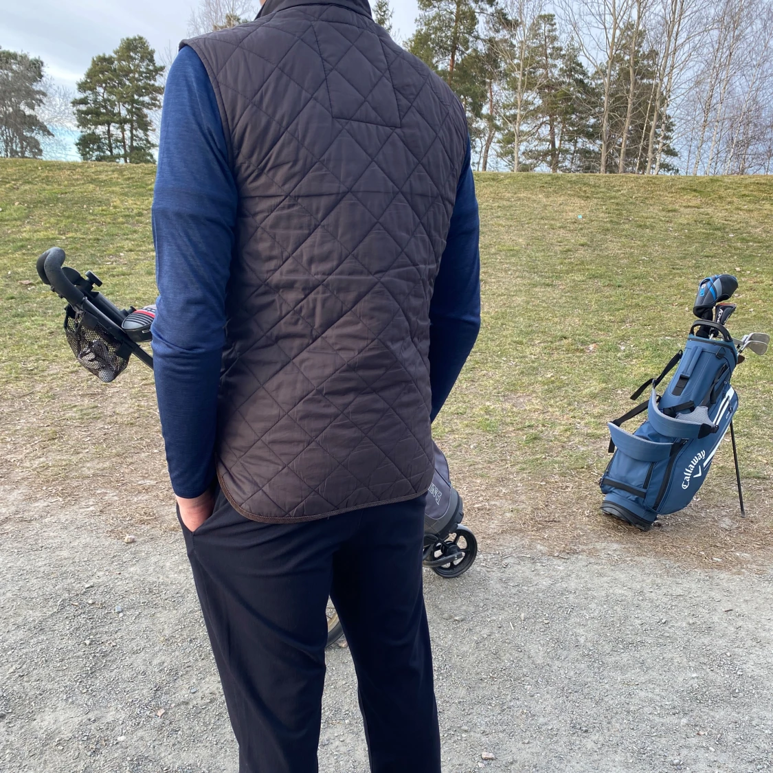 Brun quiltad väst från Morris - 2