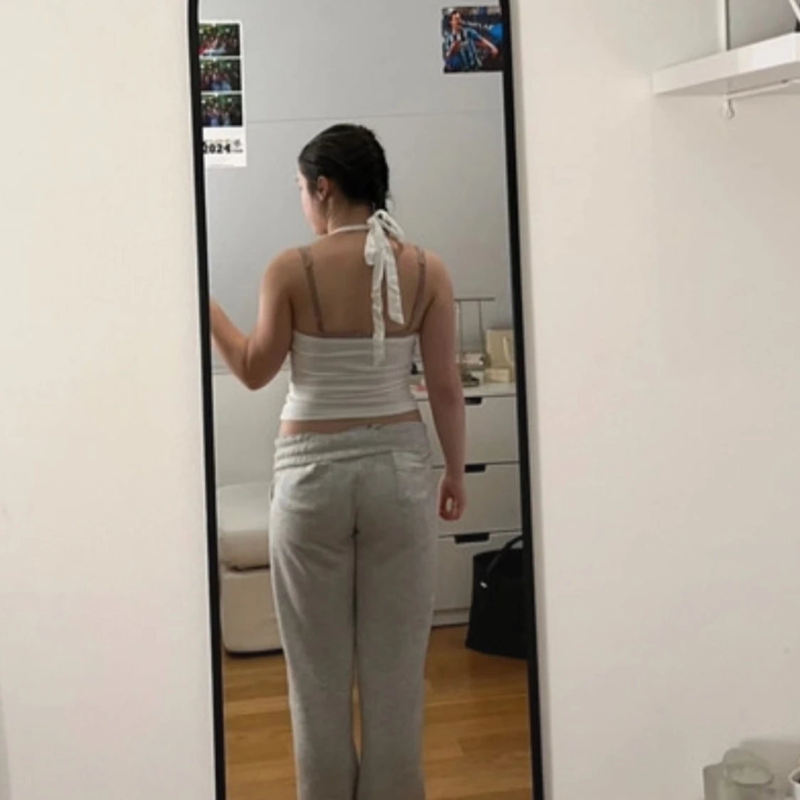 Vit halterneck linne - 1