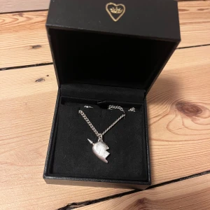 Maria nilsdotter halsband - Säljer nu mitt jättesnygga Maria nilsdotterhalsband då jag har bytt till guldsmycken!❣️ Den är ca 1 år gammal och är använd ganska flitigt, men inga defekter🥰 Kedjelängden är 45