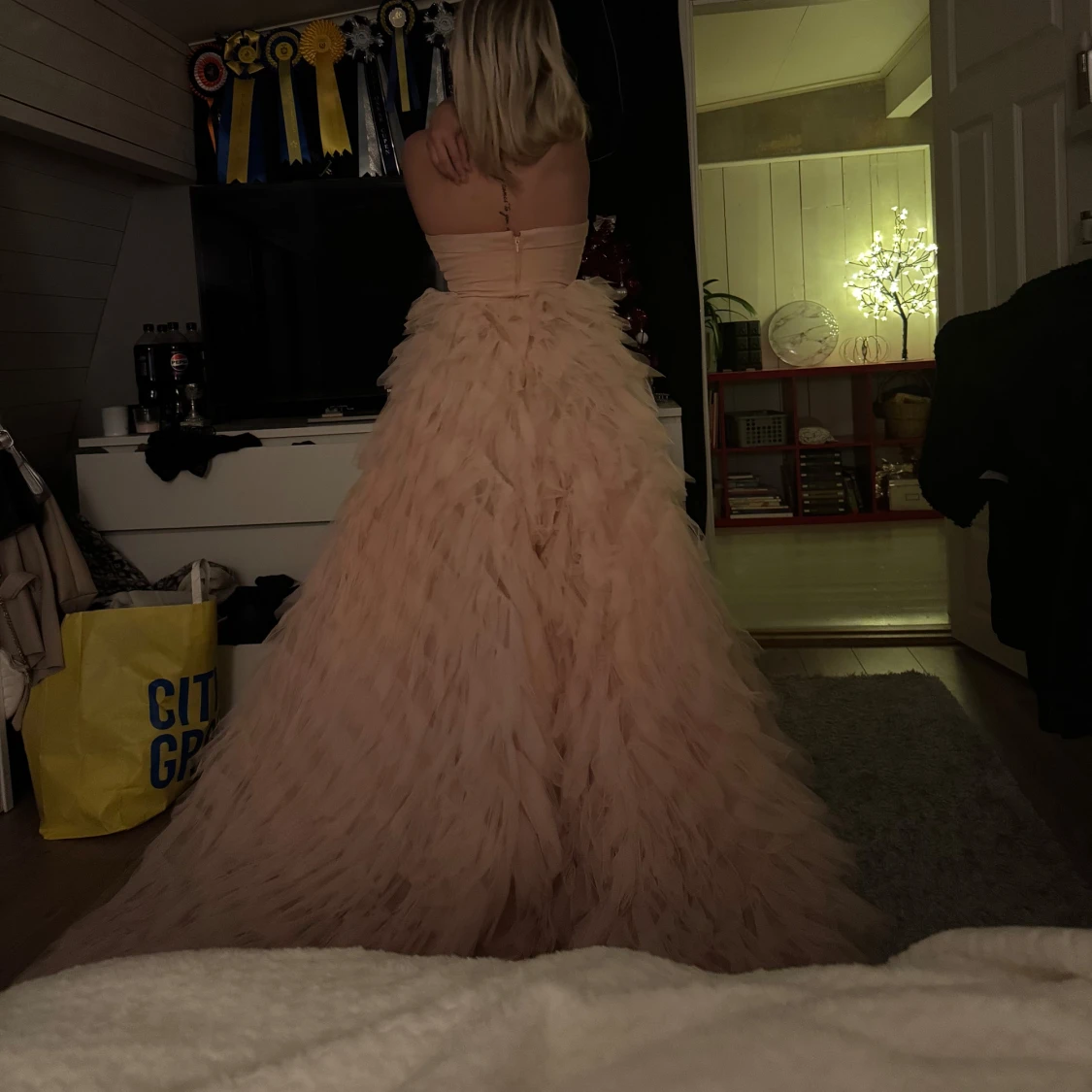 Ljusrosa balklänning - 1