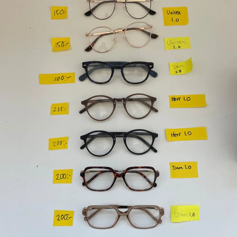 Läsglasögon för kvinnor/män/unisex  Styrka 1.0 - 1.5 Fotoprover - helt nya! Märke Readiwear. Asusteet.