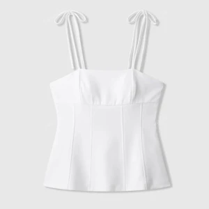 Vit linne/topp - Jätte fin o urgullig topp🫰🏼💞 