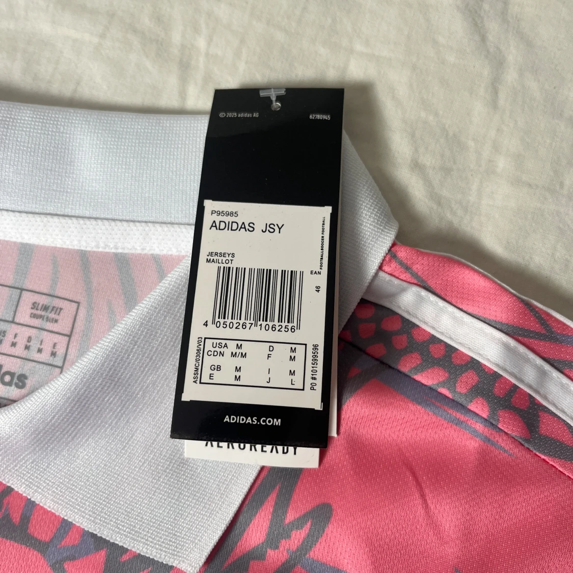 Real Madrid rosa fotbollströja Adidas M - 3