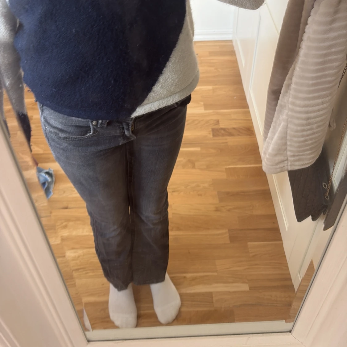 Grå jeans från Gina Tricot, stl 158