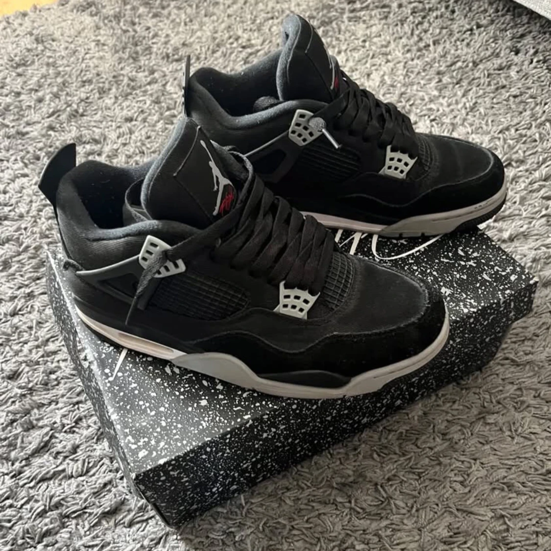 Jordan 4 Black Canvas - 1