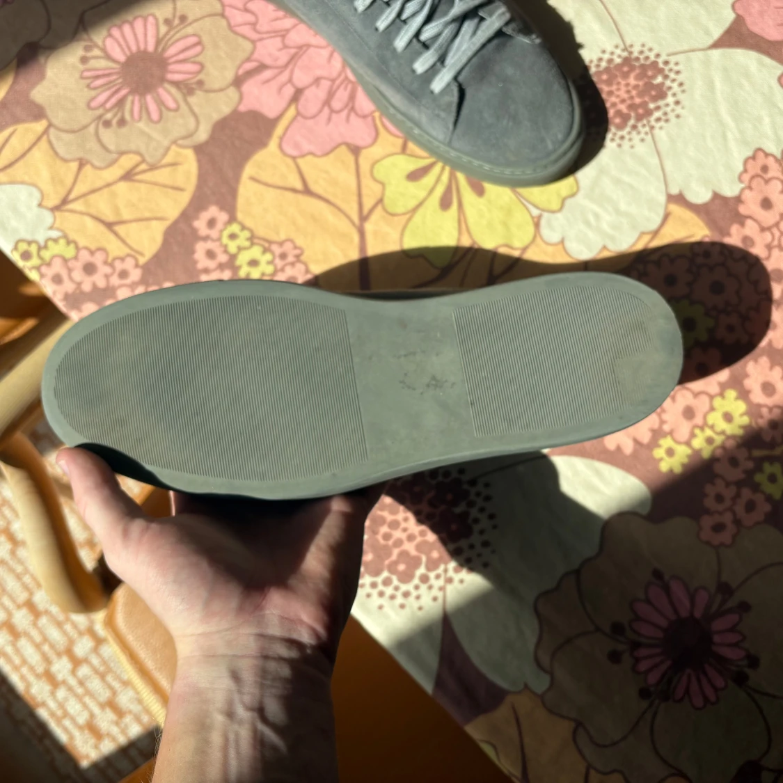 Grå Oliver cabell skor med blå detalj - 4