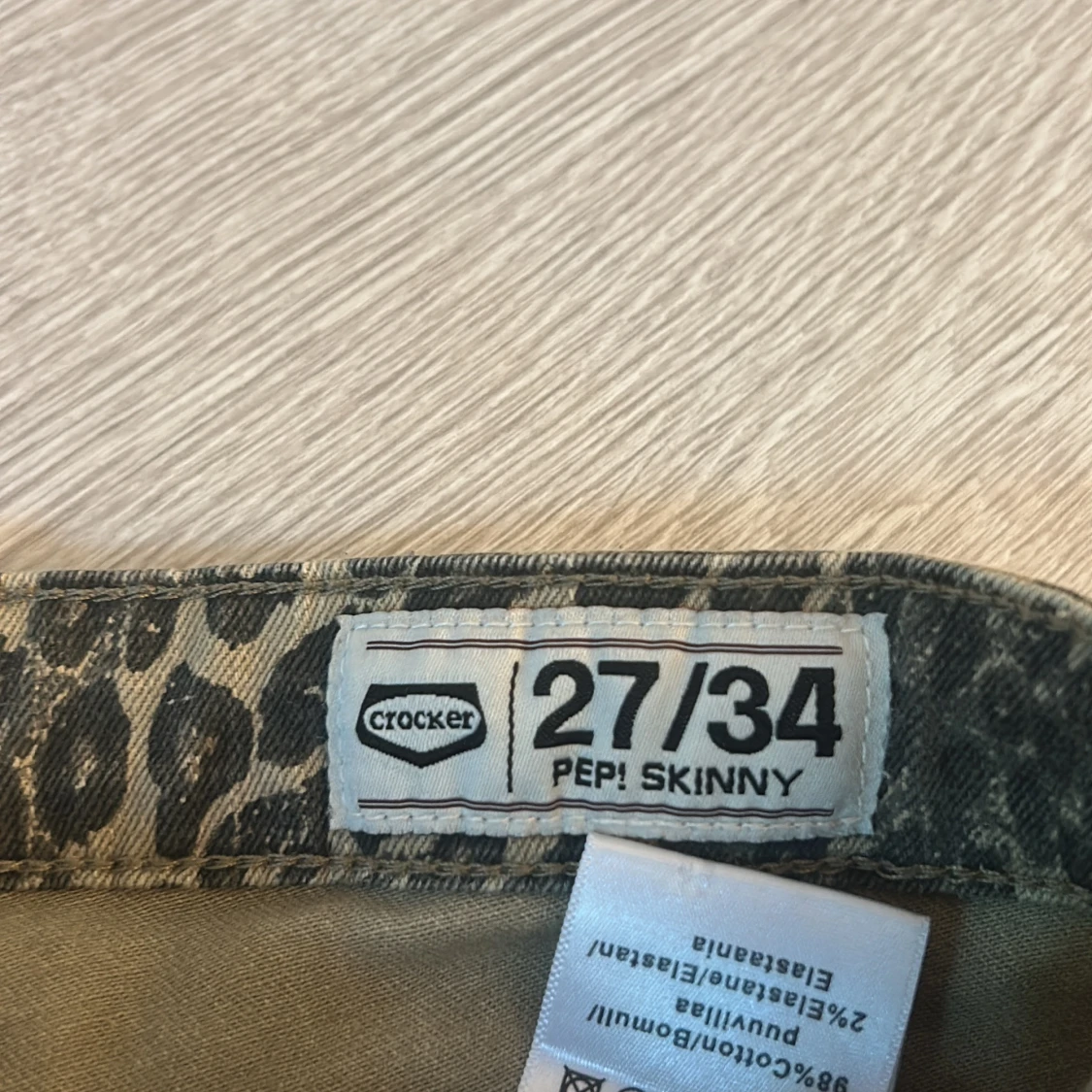 Leopardmönstrad jeanskjol - 3