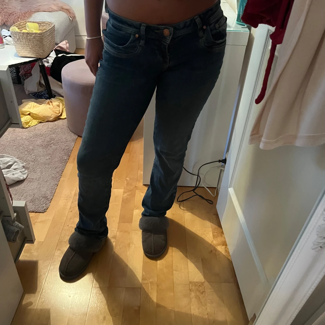Blå bootcut jeans från LTB, W26 L32 - 1