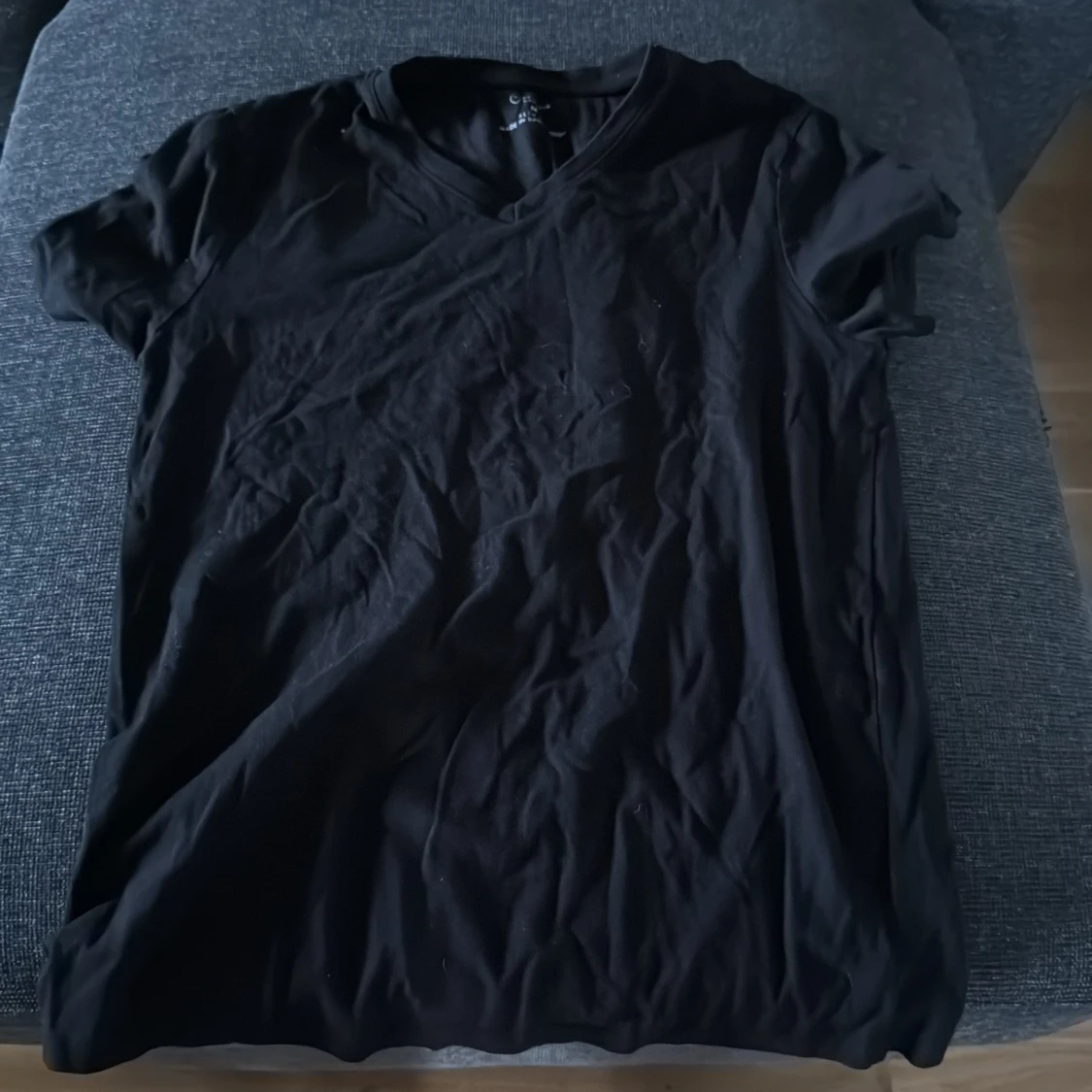 Svart slim fit t-shirt från Primark