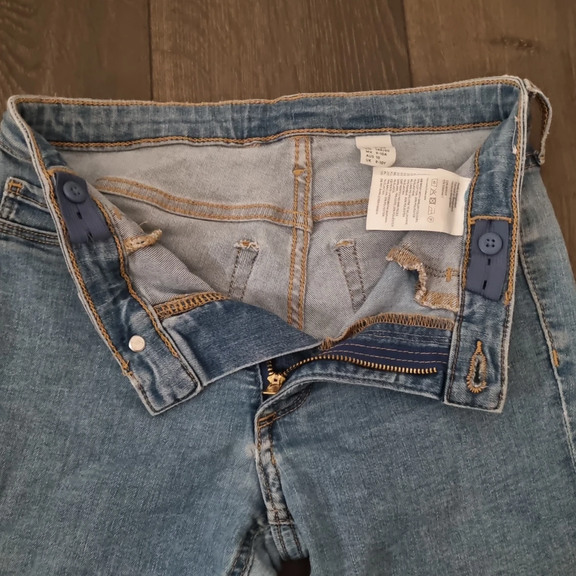 Blå bootcut jeans - 1