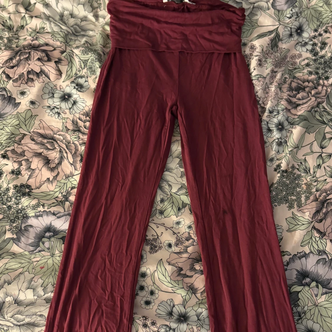 Blå jeans med ut svägda ben,yoga pans  - 4