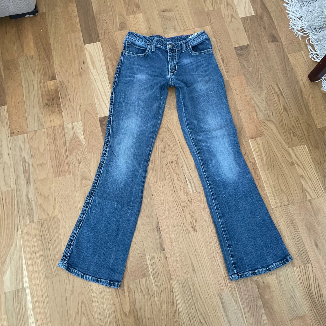 Blåa jeans