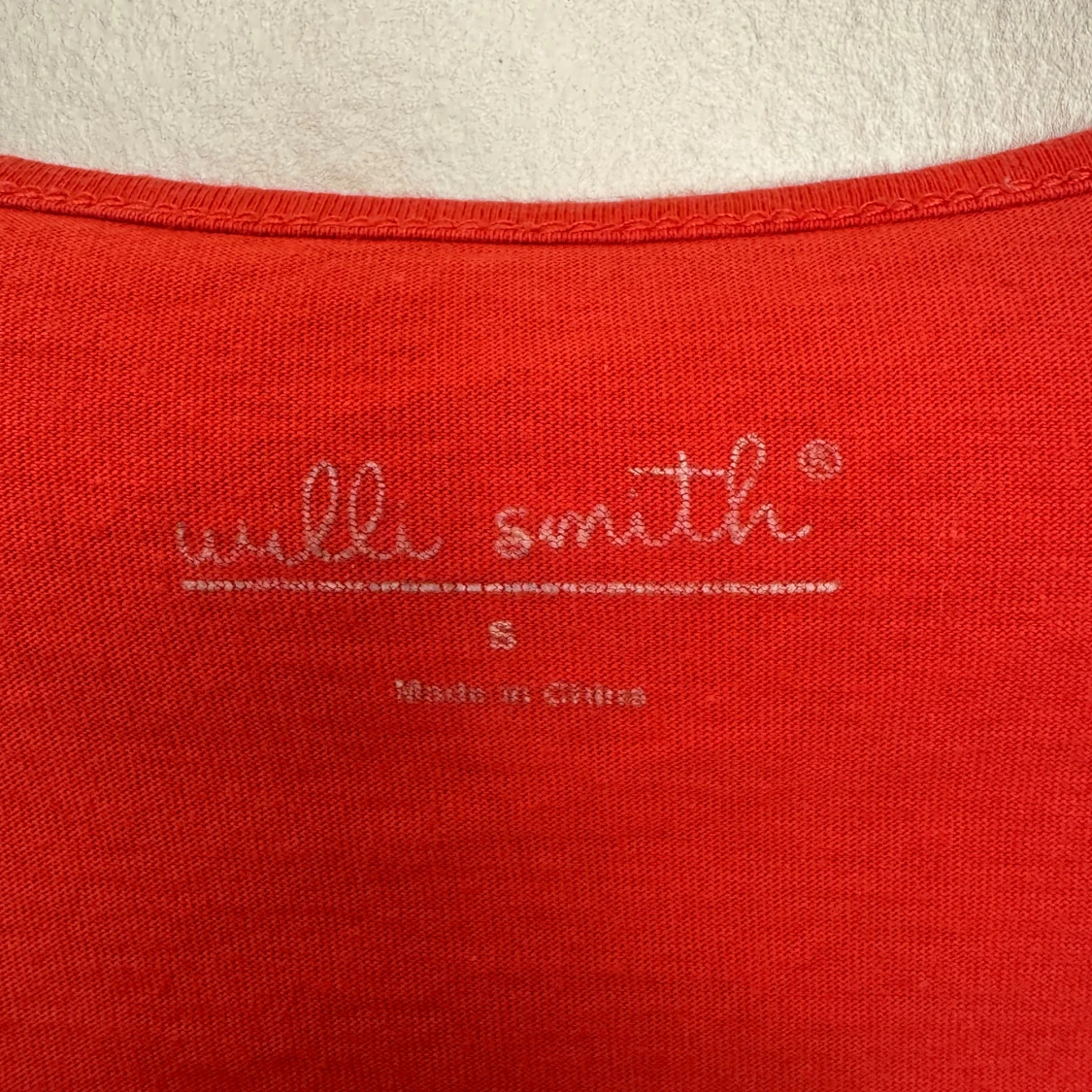 Korallröd topp med virkad spetsdetalj Willi Smith - 2