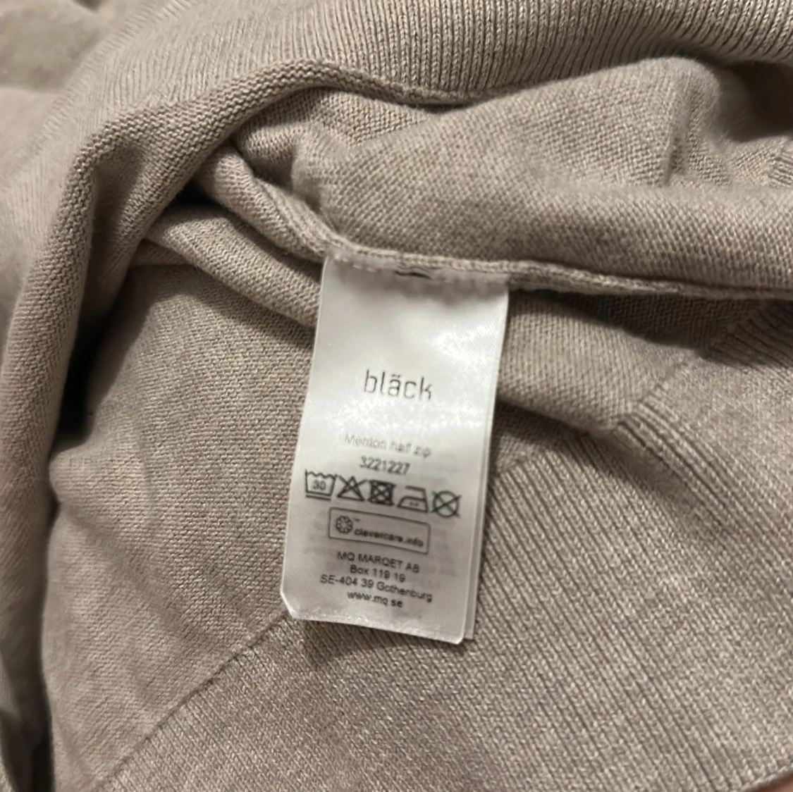 Beige half zip tröja från Bläck - 3