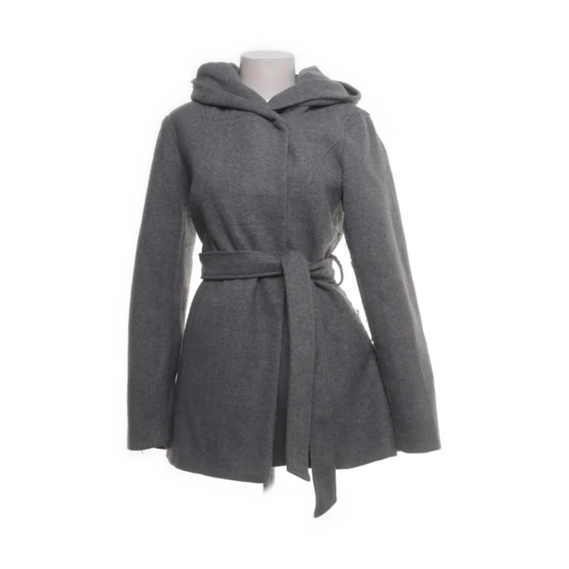Grå kappa med huva från Amisu