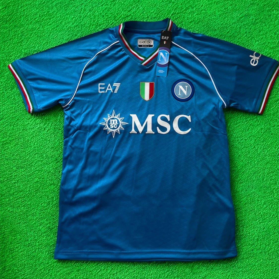 Napoli matchtröja EA7 blå