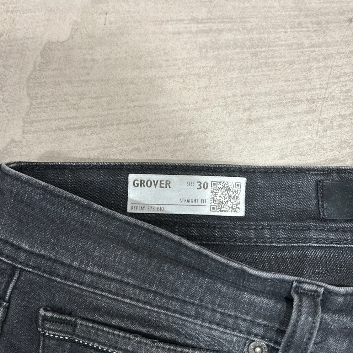 Replay Grover svarta jeans straight fit - 2