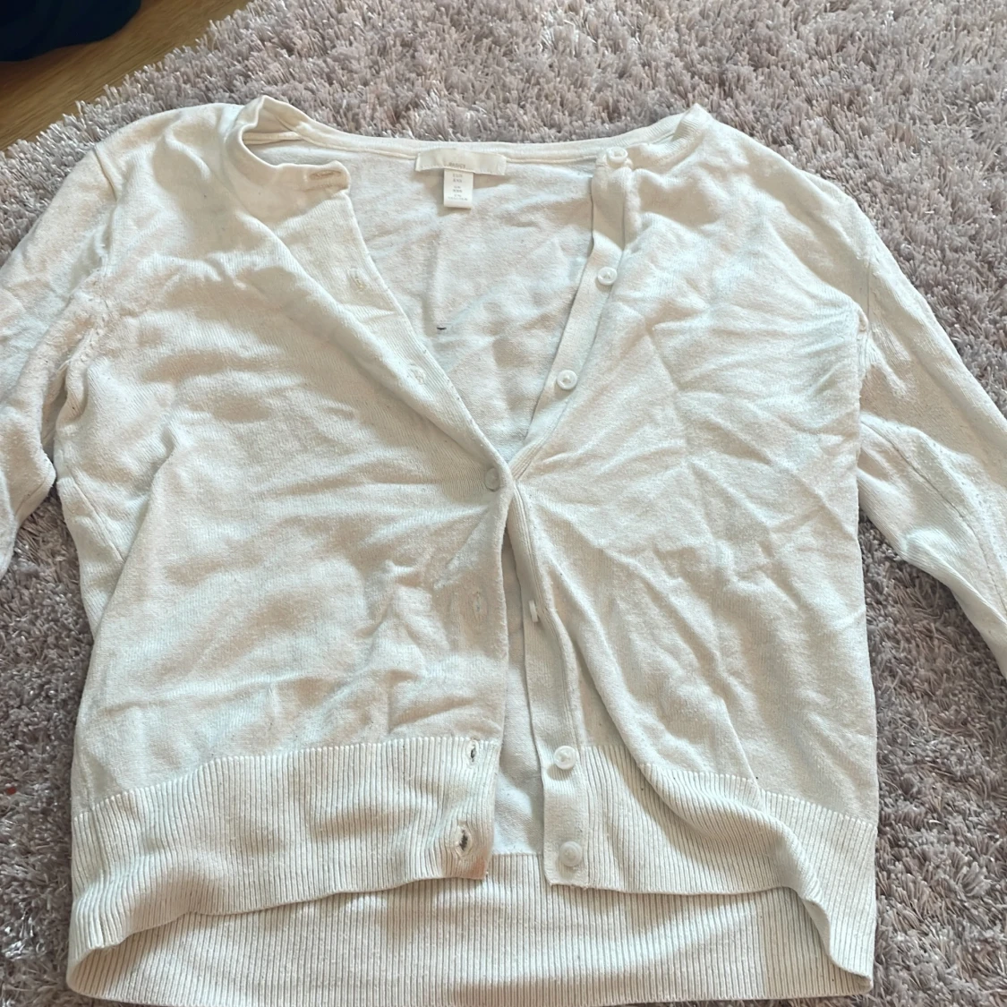 Vit kofta från H&M Basics XXS - 1