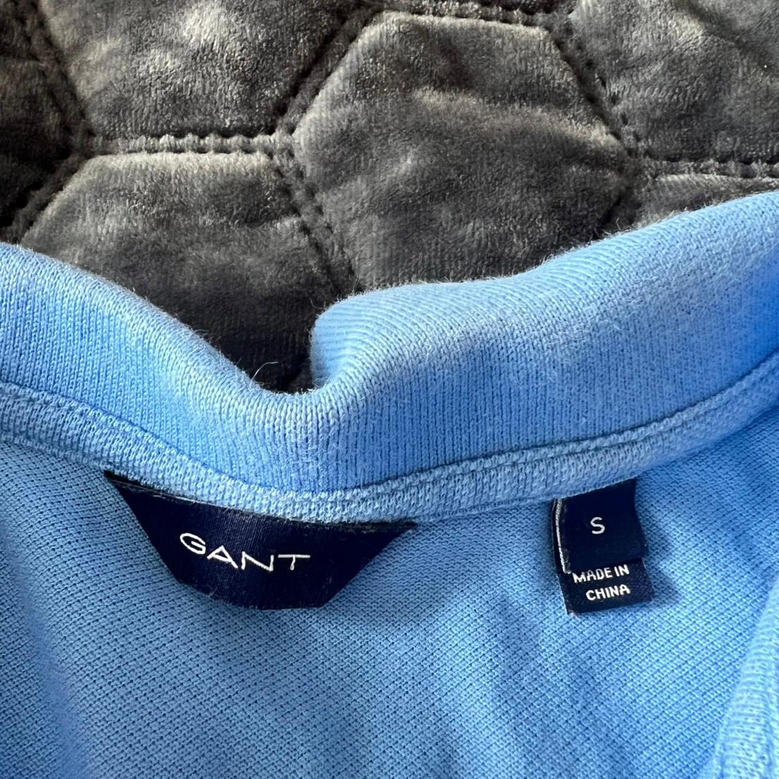 Blå GANT pikétröja i bomull - 1