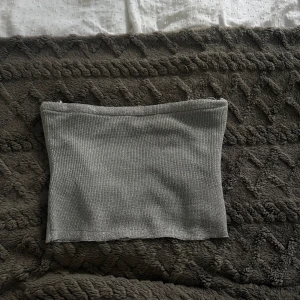 Ljusgrå ribbad tubtopp från Gina Tricot - Säljer en ljusgrå ribbad tubtopp från Gina Tricot i storlek S. Toppen är bandeau-modell och har en snygg, enkel design med stretchigt material som sitter skönt. Perfekt att styla med jeans eller kjol för en chill look.