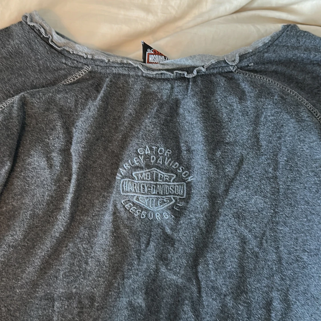 Grå Harley Davidson långärmad tröja - 3