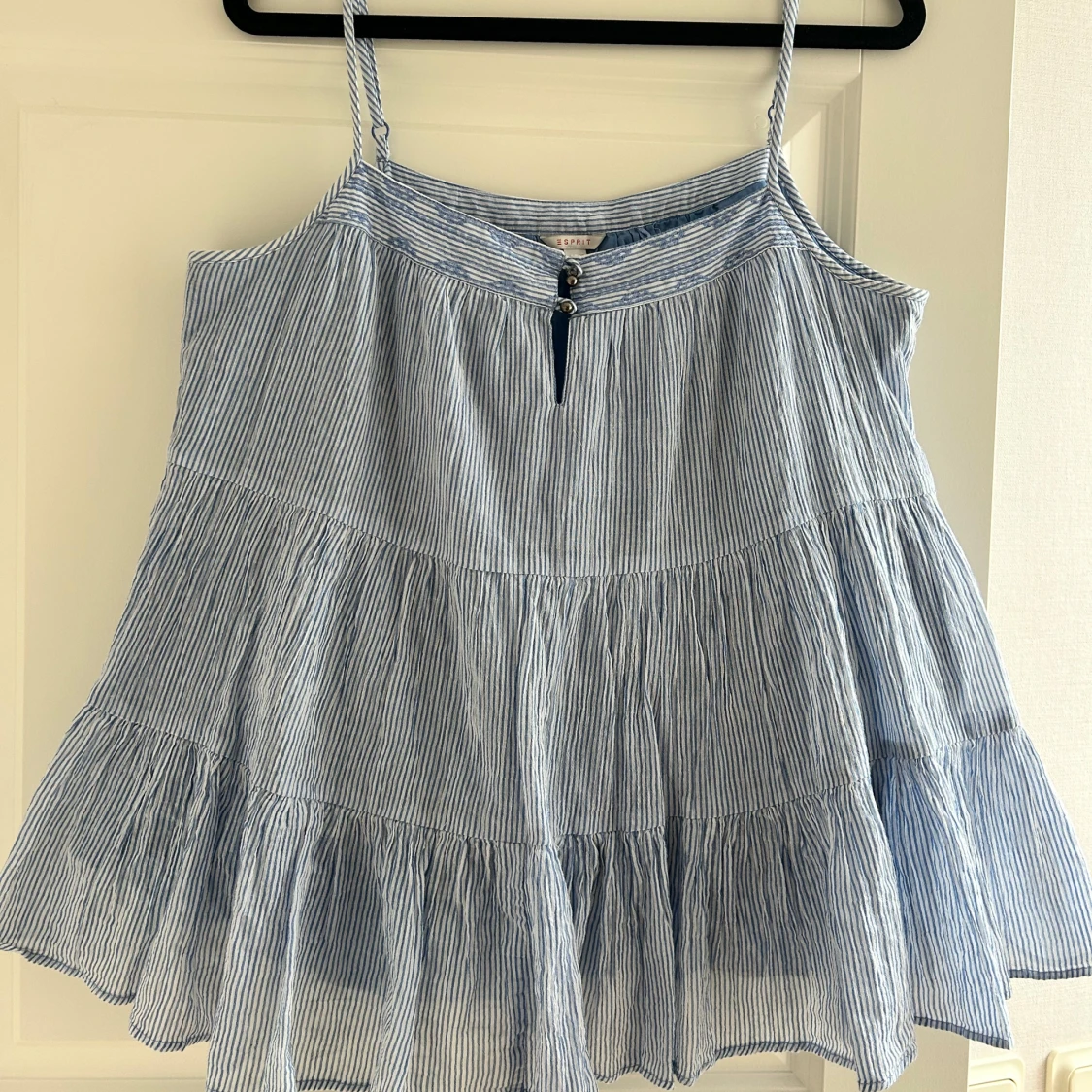 Randig blå volangtop  - 1