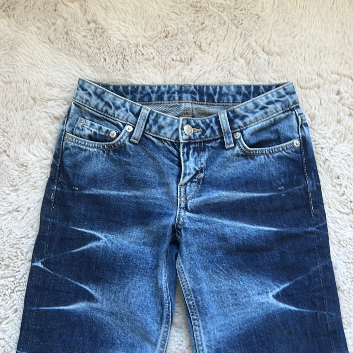 Weekday Nova Low Slim Bootcut Jeans